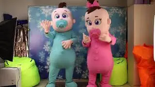 Babies Girl and Boy mascot costumes characters part II