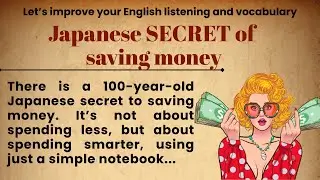 Japanese SECRET of Saving Money 💰 | Learn English Through Story | Practice Listening Glow English