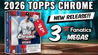 HUGE REDEMPTION!! THESE ARE STACKED!🚨NEW RELEASE🚨2026 TOPPS CHROME FANATICS EXCLUSIVE BASEBALL MEGAS