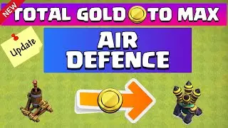 AIR DEFENCE LEVEL 1 TO MAX | UPGRADE COST #shorts #airdefence #clashofclans
