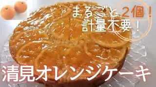 【オレンジケーキ】清見オレンジがまるごと２個入った美しいケーキ・ジューシーケーキ・計量不要・すぐできる・下ごしらえ10分