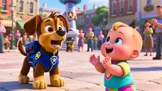 Police Puppy And Baby 🚓🐶🎵 Fun Adventure Song for Kids | Learn Numbers, Colors, ABCs