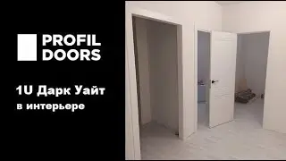 1U ДаркУайт Unilack | Дверь Профиль дорс | В интерьере| Легкая, уютная дверь