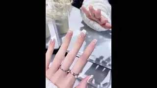 44 Versatile temperament manicure Irregular color block chain manicure #nail tutorial #nailshare