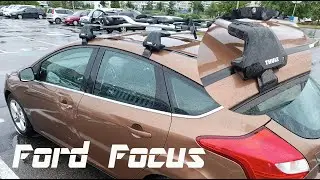 Багажник на гладкую крышу Thule Edge Wingbar Ford Focus