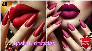 Bold & Beautiful: Nail and Lipstick Shades Guide#nailart #lipsticklover 