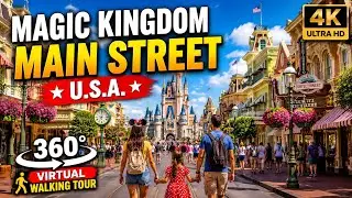360&ordm; View *  Magic Kingdom - Main Street, U.S.A.   * Virtual Reality 🎥  4K