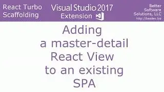 React Turbo Scaffolding -  Add a Master-Detail React view to an existing SPA