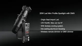 20W studio Ellipsoidal Spotlight Mini Leko Light for museum