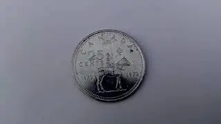 CANADA $25 CENTAVOS A&ntilde;o 1973  Real POLICIA Montada &iexcl;Tienes Que BUSCARLA Amigo!