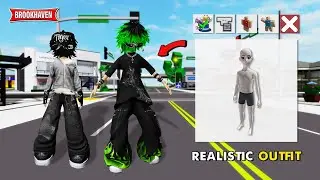 Aku Membuat REALISTIS BOY OUTFIT Di Brookhaven - Roblox