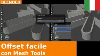 🇮🇹 Come realizzare l'Offset con Mesh Tools in Blender 5 | Tutorial
