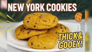 Best New York Cookies Recipe 🍪 | Thick, Gooey & Irresistible