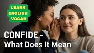 Confide | Verb | English Vocabulary | Meaning | Usage | Pronunciation | Conversation