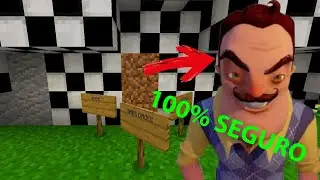 ACHEI A BASE SECRETA MAIS PROTEGIDA DO HELLO NEIGHBOR NO MINECRAFT! 😱