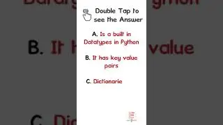 Python interview questions 27 | Which of the following is false about dictionary