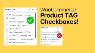 Превратите теги товаров WooCommerce в флажки.