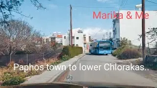 Through Paphos town to Chlorakas.. Welcome to Mr Paul's Breakfast Club Paphos Cyprus