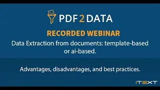 Webinar:  'Data extraction from documents: template-based or AI-based