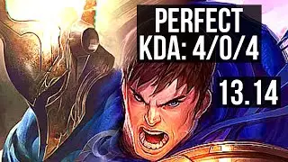 PANTHEON vs GAREN (TOP) | 4/0/4, Rank 8 Panth | EUW Master | 13.14