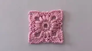 Квадратный мотив крючком.                             Crochet Square Motif Tutorial 