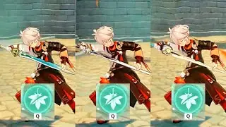 Xiphos' Moonlight vs Favonius Sword vs Iron Sting (Kazuha Energy Gain)