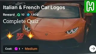 Italian & French Car Logos Quiz Answers | HichApp | Earn in Pound | Joining Link in Available | GK