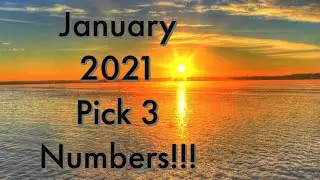 January 2021 Pick 3 Numbers!!! (Every state included)
