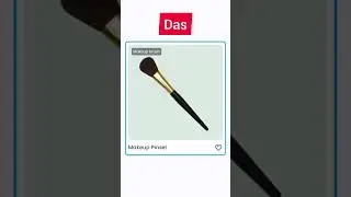 Cosmetics vocabulary in German language , eyeliner,fake eyelashes,Makeup brushes #makeup #cosmetics