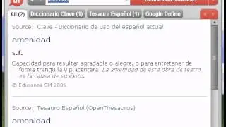 Definici&oacute;n de amenidad