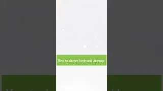 1-How to change keyboard language #pc  #keyboard #windows11 #windows10 #laptop #computer #hp#shorts