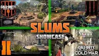 Slums Direct Map Comparison! NEW/OLD Full Walkthrough and Review | Call of Duty BOCW, BO2, BO3 + BO4