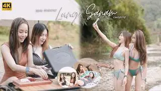 Cute Girls&rsquo; One-Day Camping Trip🌿Cooking Spaghetti🍝Bikini, Cheese Board & Chill Time🧀ASMR EP.48