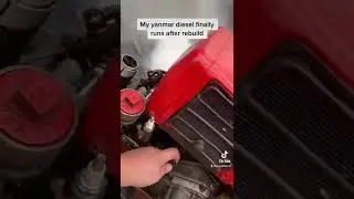 Starting my yanmar 1cyl ts60 diesel engine