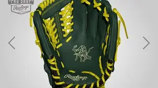 Making a Oakland athletics glove for fun #Rawlings#basesloaded#heartofthehide