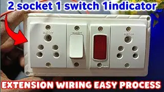 1 switch 2 socket 1 indicator connection | 1 switch 2 socket 1 indicator wiring