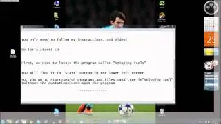 Easy screenshot tutorial  windows 7 - NO DOWNLOADING HD