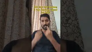 KVS NVS Teaching & Non Teaching Answer Key 2026