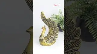 Peacock showpiece making - #DIY #homedecor #craft #Easy #everyone #handmade #roomdecor #showpiece