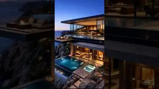 Cliffside Glass Villa Tour  Infinity Pool | Ocean Views #LuxuryHome #DreamHouse #ModernVilla