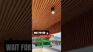 Wall WPC LOUVERS PANEL CEILING LIGHT DESIGN || WPC LOUVERS Wall PANELS