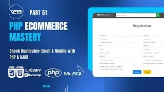 Part 51: Check Duplicate Email and Mobile Number in Your E-commerce Site with PHP and AJAX