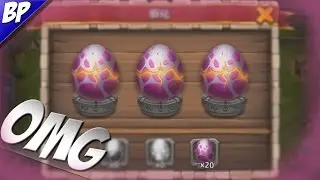Castle Clash Opening/Hatching 23 Legendary Eggs!