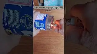 Fogareiro Para Emerg&ecirc;ncia Sem Gastar Nada, Apenas Reciclando.