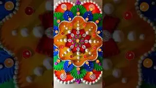 Big rangoli for Diwali 🪔 #bigrangoli #bigrangolifordiwali#rangolidesigns#shorts