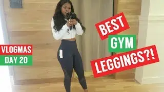SHOPPING FOR NEW CUTE GYM LEGGINGS!! | VLOGMAS DAY 20