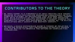 Law of Requisite Variety Theory