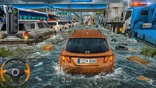 My Hybrid Car Hyundai Tucson stuck flood in Highway city🌊Can I survive#9&ndash;3d driving class 2026 New 