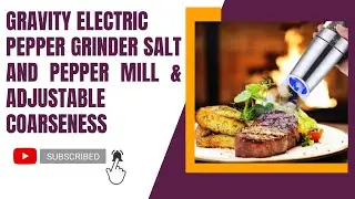Best One Hand Automatic Electric Pepper Grinder | Salt | Pepper Mill | LED Light