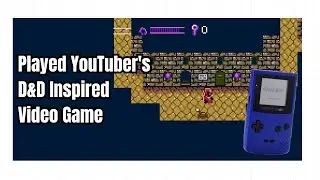 I played YouTuber's retro-style D&D Gameboy Game #dnd
